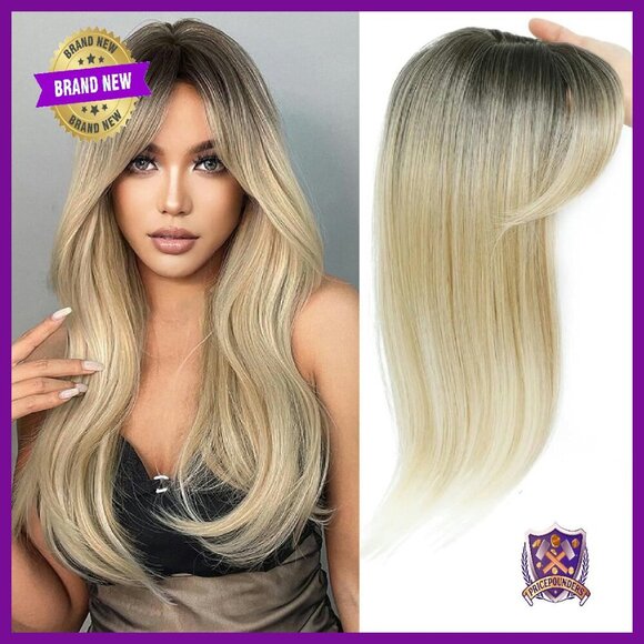 18 Inch Hair Topper with 3D Side Bangs for Thinning Hair main image 7